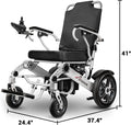 [2025 Upgrade] Aotedor 30 Miles Long Travel Range, Electric Wheelchair for Adults Power Wheelchairs Lightweight Foldable All Terrain Motorized Wheelchair for Seniors Compact Portable Airline Approved