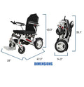 Ranger Magnum Ultra Heavy Duty Folding Electric Wheelchair - All-Terrain, Weatherproof, Dual 350W Motors, Remote Control, 660 lb Capacity, Dual Side Batteries (Silver, XL (24" Seat))