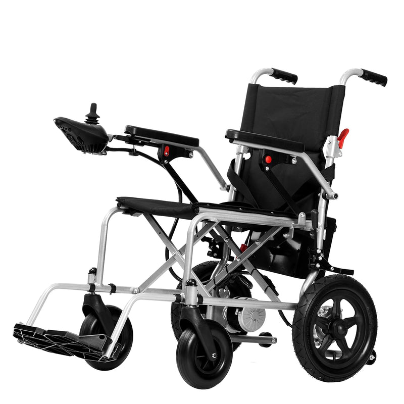 Rubicon DX03- Lightweight (Only 40lbs) Foldable Electric Wheelchair for Seniors - 12 mi Long Cruise Range with 500W Powerful Motor - Airline Approved with Detachable Battery (Model3)