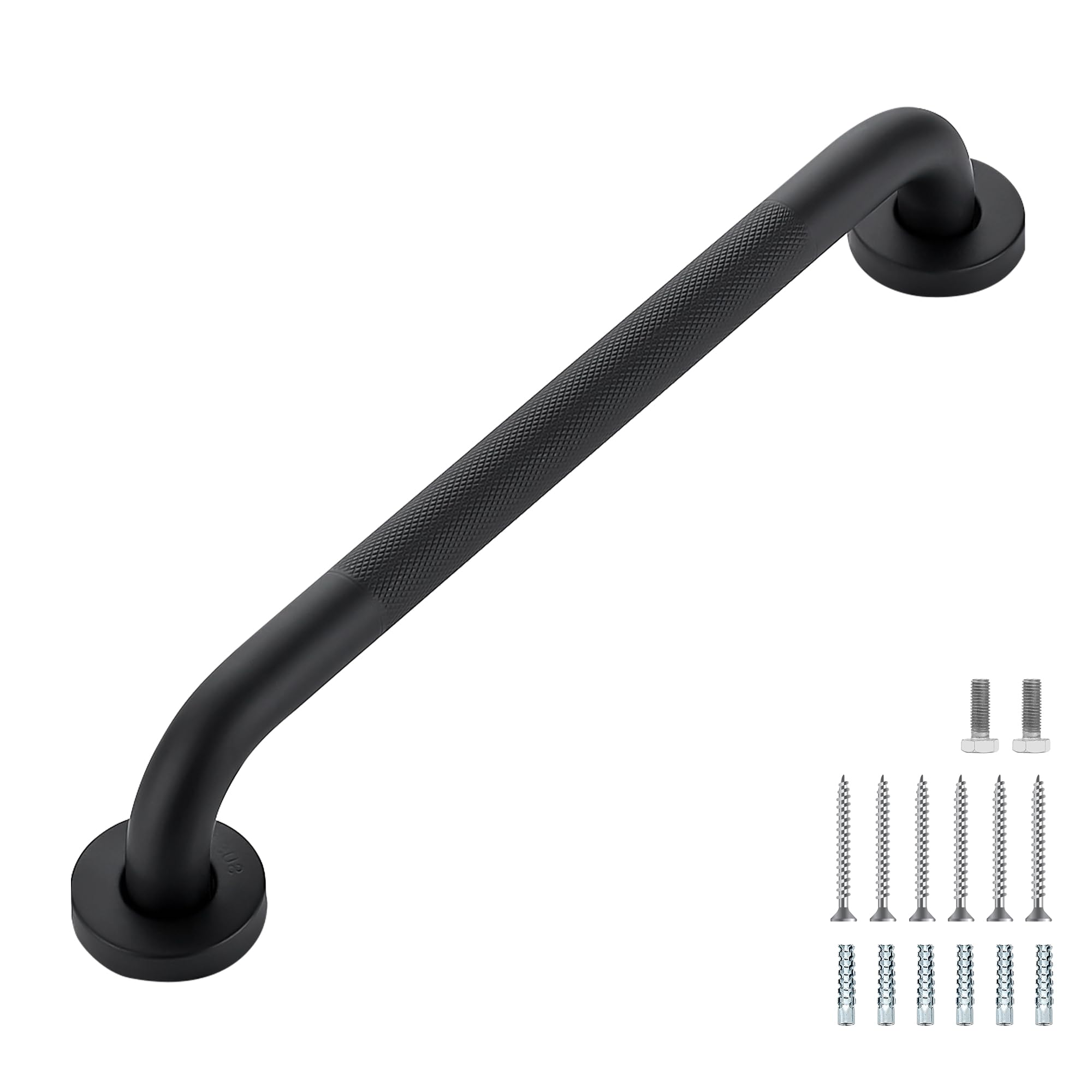 Grab Bars for Shower, 2 Pack 16-Inch Anti Slip Shower Handles for Elderly, Safety Shower Grab Bar, Stainless Steel Handicap Grab Bars for Bathroom (Polished Nickel 1" Diameter)