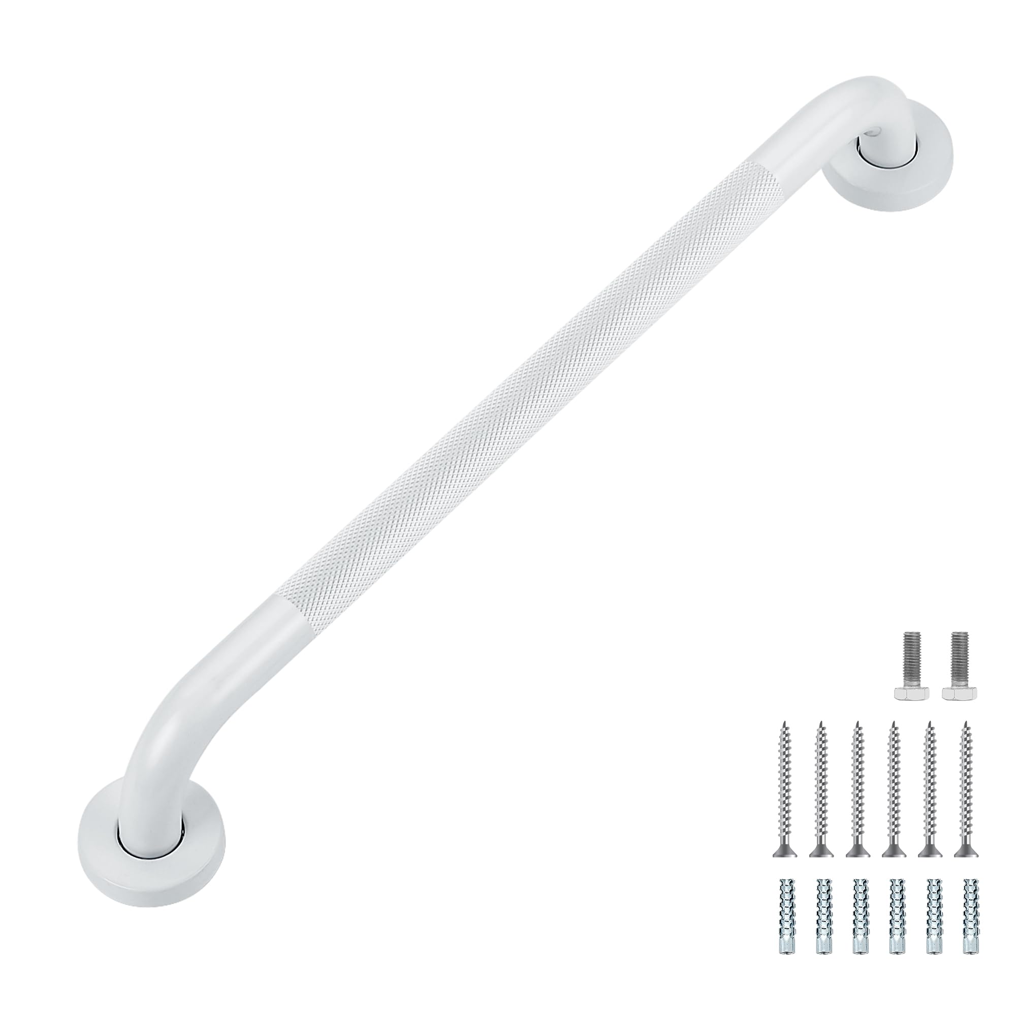 Grab Bars for Shower, 2 Pack 16-Inch Anti Slip Shower Handles for Elderly, Safety Shower Grab Bar, Stainless Steel Handicap Grab Bars for Bathroom (Polished Nickel 1" Diameter)