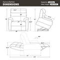 DYNOX Big Tall Man Large-Wide Power Dual Motor Lift Recliners Chairs for Elderly Lay Flat Lift Chair with Infinite Positions, Heat & Massage, Supports 400 LBS(9298L,Faux Leather,Brown)