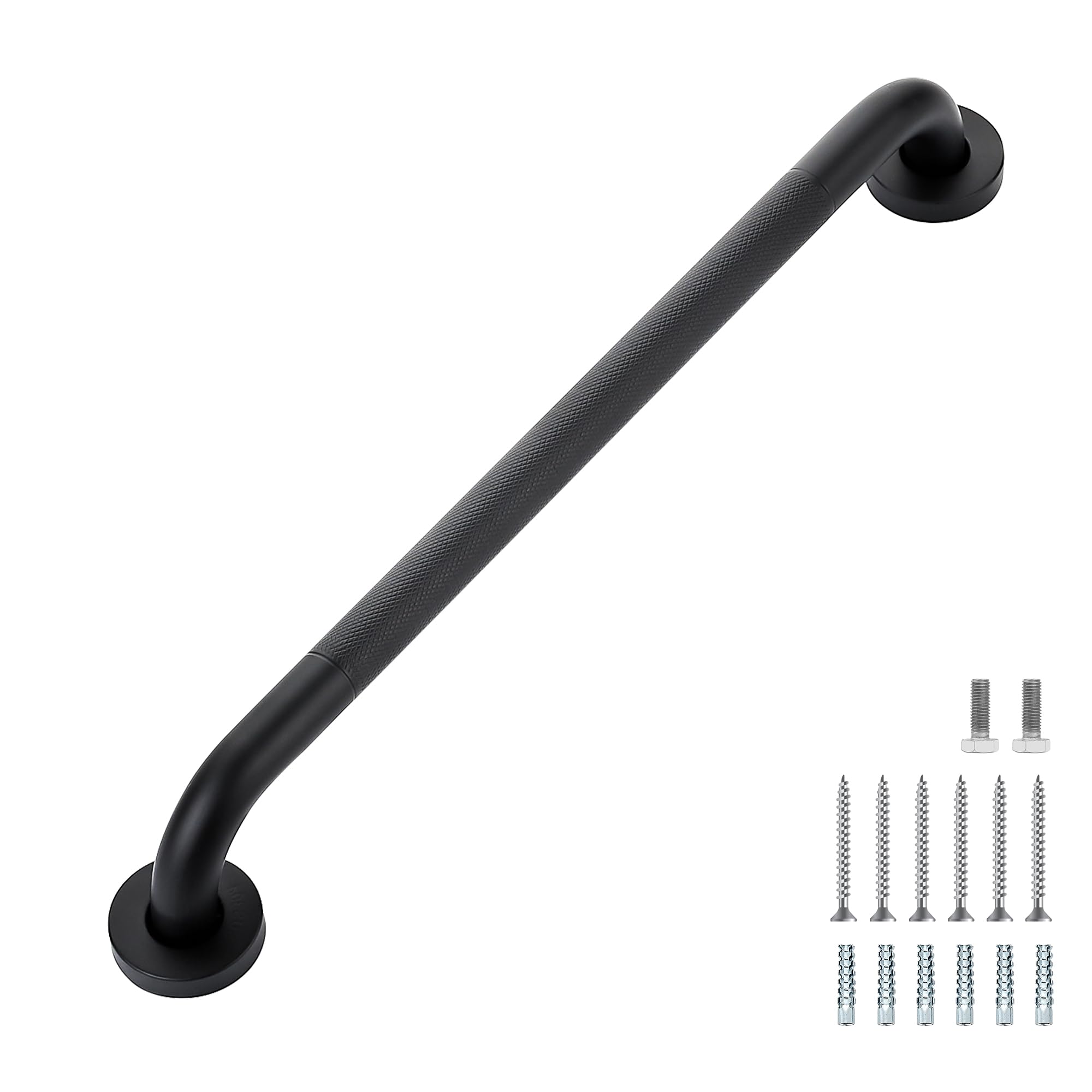 Grab Bars for Shower, 2 Pack 16-Inch Anti Slip Shower Handles for Elderly, Safety Shower Grab Bar, Stainless Steel Handicap Grab Bars for Bathroom (Polished Nickel 1" Diameter)