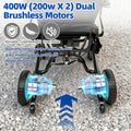 37 LBS Lightweight Carbon Fiber Electric Wheelchairs for Adults, 30 Miles Long Range Foldable Motorized Wheelchair with 2 Lithium Batteries & Dual Motors