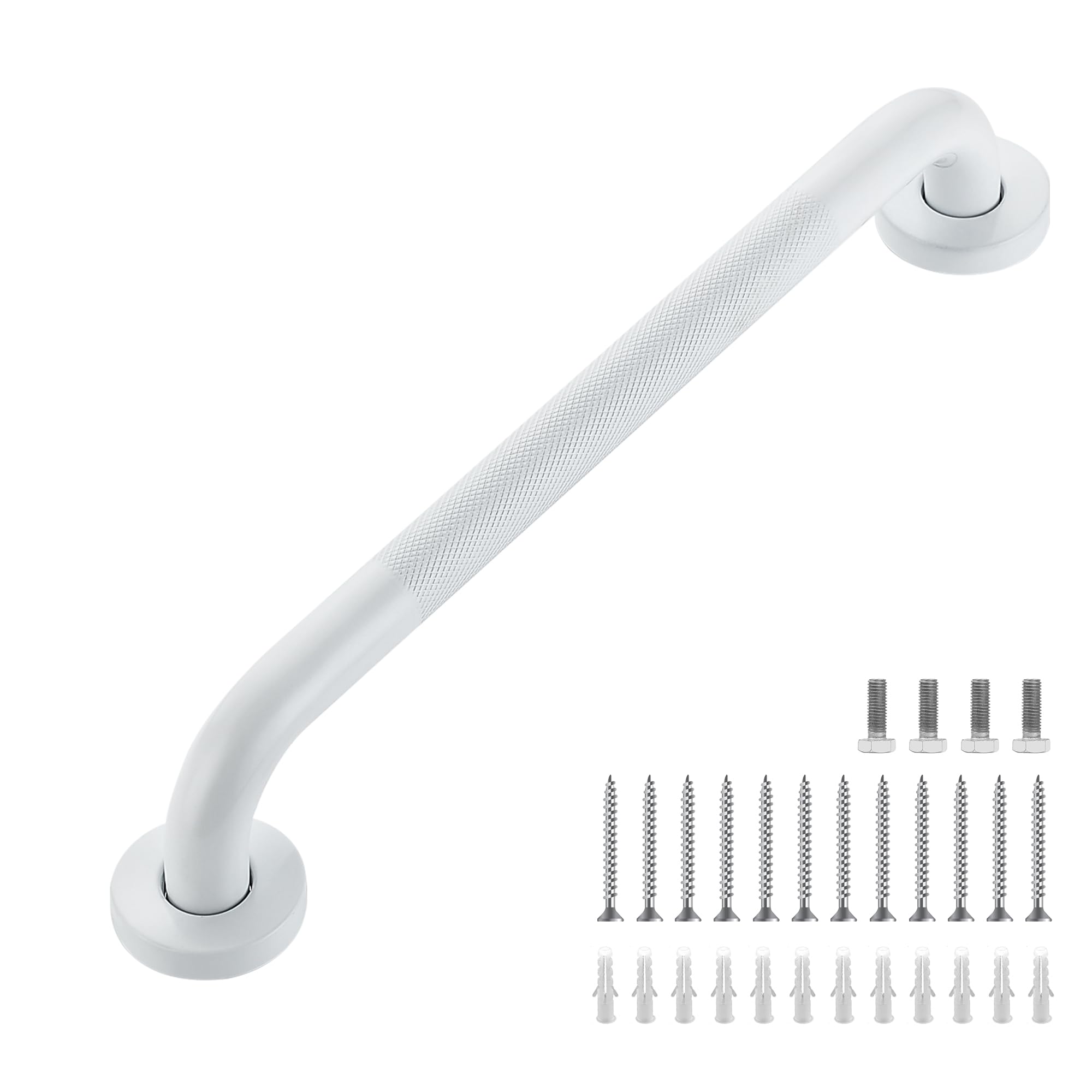 Grab Bars for Shower, 2 Pack 16-Inch Anti Slip Shower Handles for Elderly, Safety Shower Grab Bar, Stainless Steel Handicap Grab Bars for Bathroom (Polished Nickel 1" Diameter)