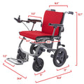 Rubicon DX04 World's Lightest (only 30lbs) Foldable Electric Wheelchair - Travel Size - Airline Approved - User Friendly - 10 mi Cruise Range - Ships from USA - Serviced in USA (Model3)