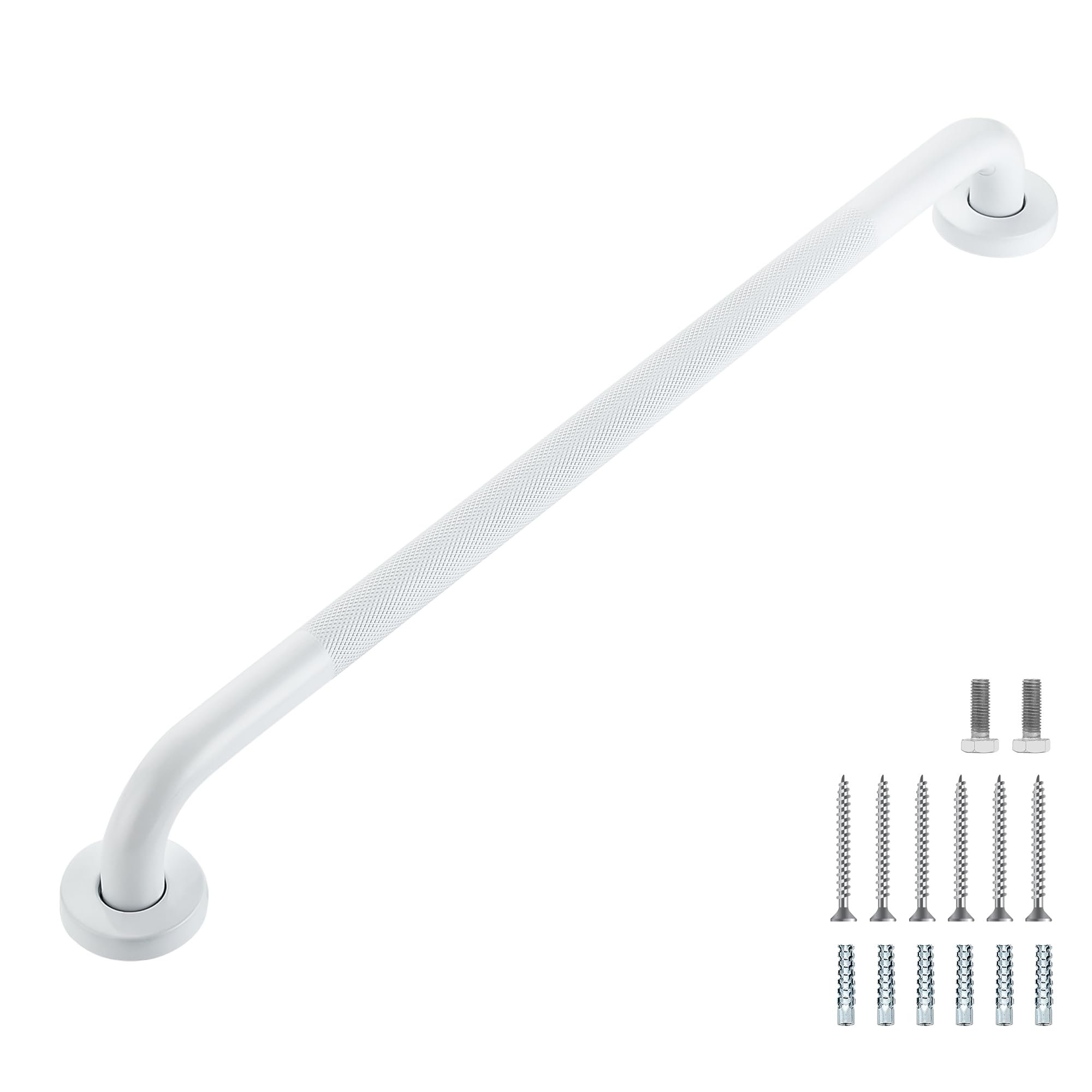 Grab Bars for Shower, 2 Pack 16-Inch Anti Slip Shower Handles for Elderly, Safety Shower Grab Bar, Stainless Steel Handicap Grab Bars for Bathroom (Polished Nickel 1" Diameter)