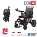 DX08 Rubicon - Puncture-Free Wheels Electric Wheelchair with Long Range Batteries, Powerful 500W Motors, All Terrain (Longest Range)