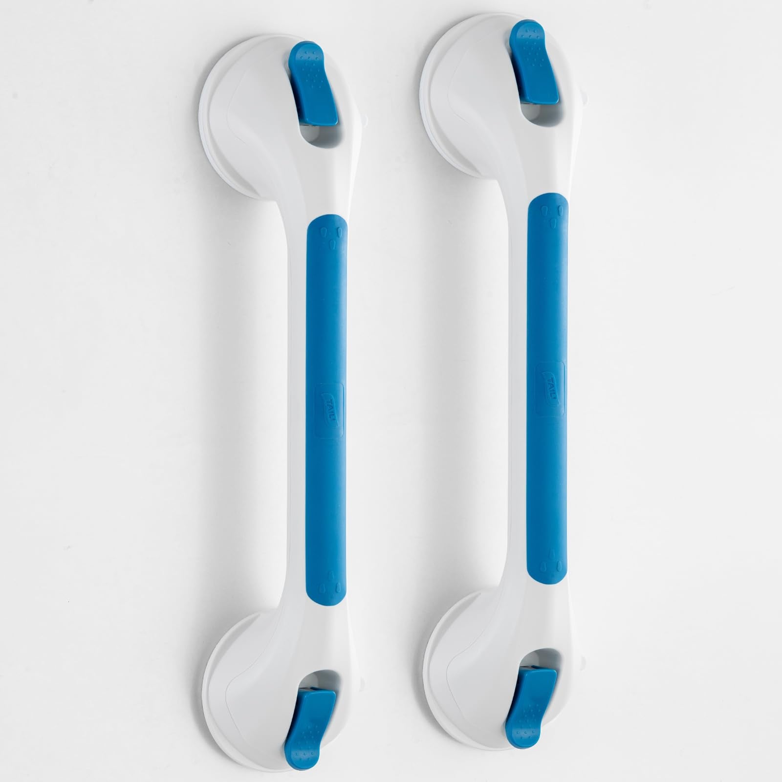 TAILI Grab Bars for Bathtubs and Showers 2 Pack Suction Grab Bar, Heavy Duty Shower Handle Removable Bath Handrails for Seniors and Elderly, Bathroom Safety Grip No Drilling Waterproof,Grey