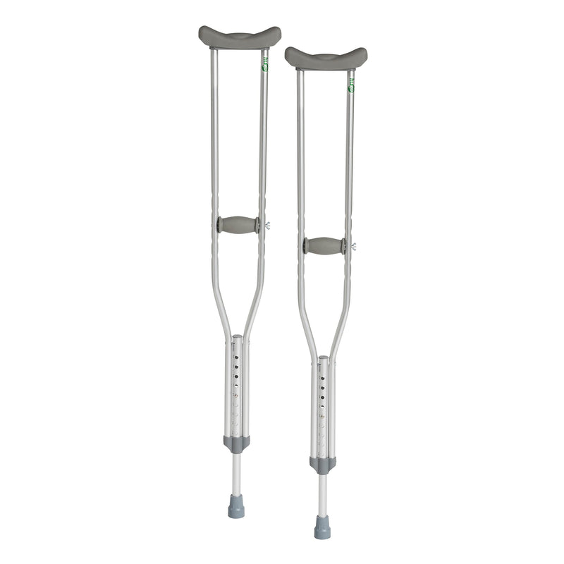 Hugo Mobility Adjustable Crutches for Walking, Tall Adult Walking Crutches, Comfortable Lightweight Crutches with Underarm Pad and Hand Grip
