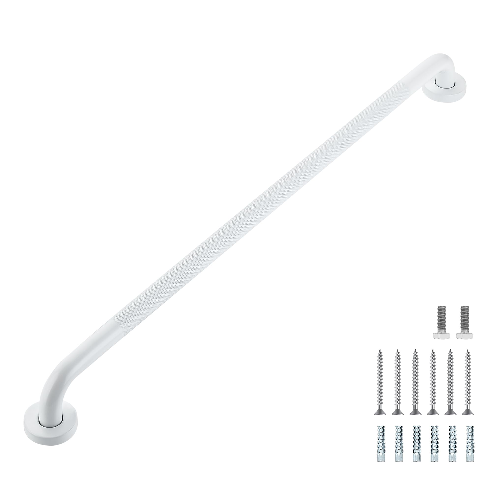Grab Bars for Shower, 2 Pack 16-Inch Anti Slip Shower Handles for Elderly, Safety Shower Grab Bar, Stainless Steel Handicap Grab Bars for Bathroom (Polished Nickel 1" Diameter)