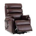 DYNOX Big Tall Man Large-Wide Power Dual Motor Lift Recliners Chairs for Elderly Lay Flat Lift Chair with Infinite Positions, Heat & Massage, Supports 400 LBS(9298L,Faux Leather,Brown)