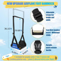 Airplane Foot Hammock, No Collapse Foot Rest for Plane Travel with Extended Adjustment Strap, Portable Desk Foot Hammock with Thickened Foam, Foot Sling Travel Essentials to Relax Your Feet