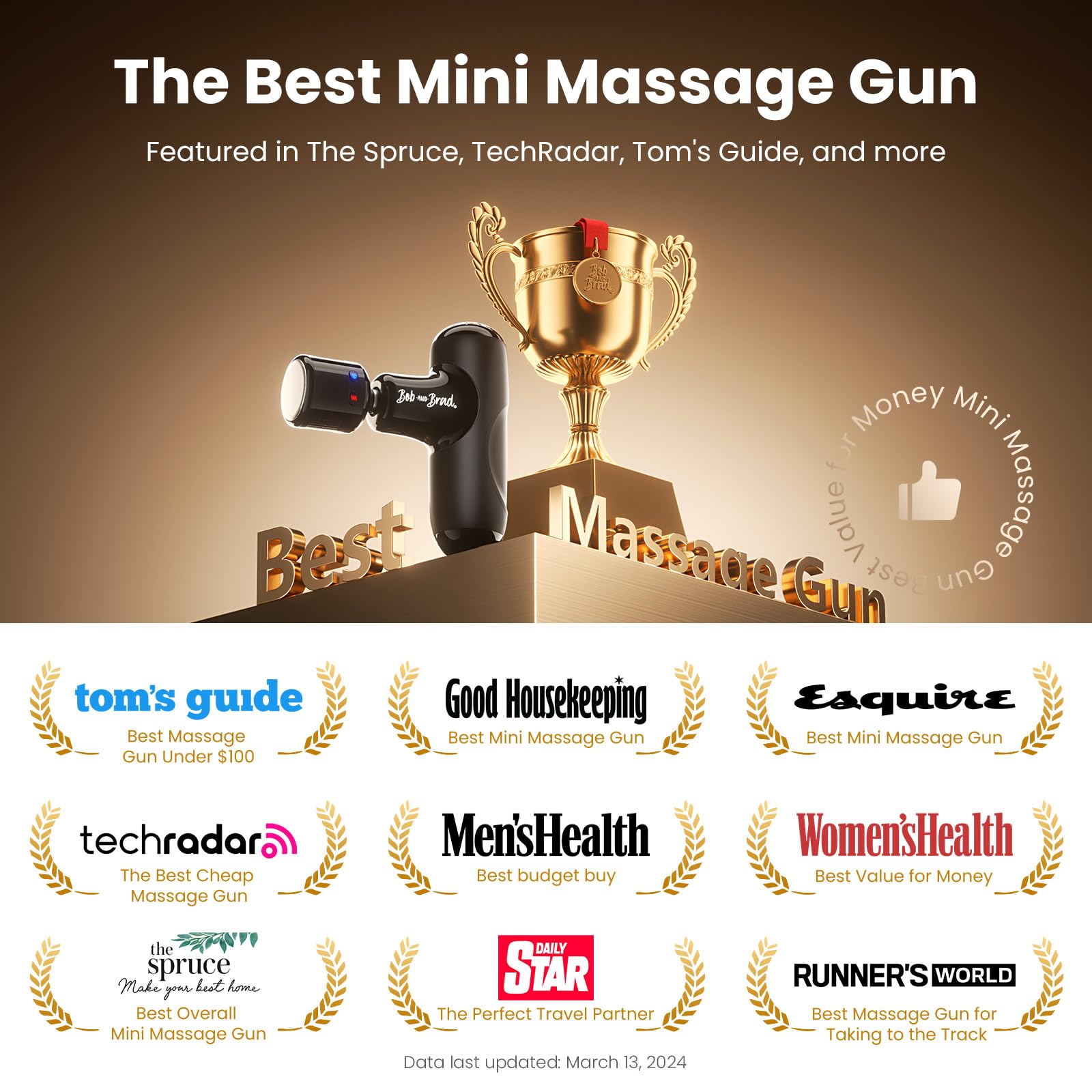 BOB AND BRAD Q2 Pro Mini Massage Gun with Heat and Cold Head,Pocket-Sized Deep Tissue Massager Gun,Portable Percussion Muscle Massager Gun, Ultra Small&Quiet Muscle Massage Gun