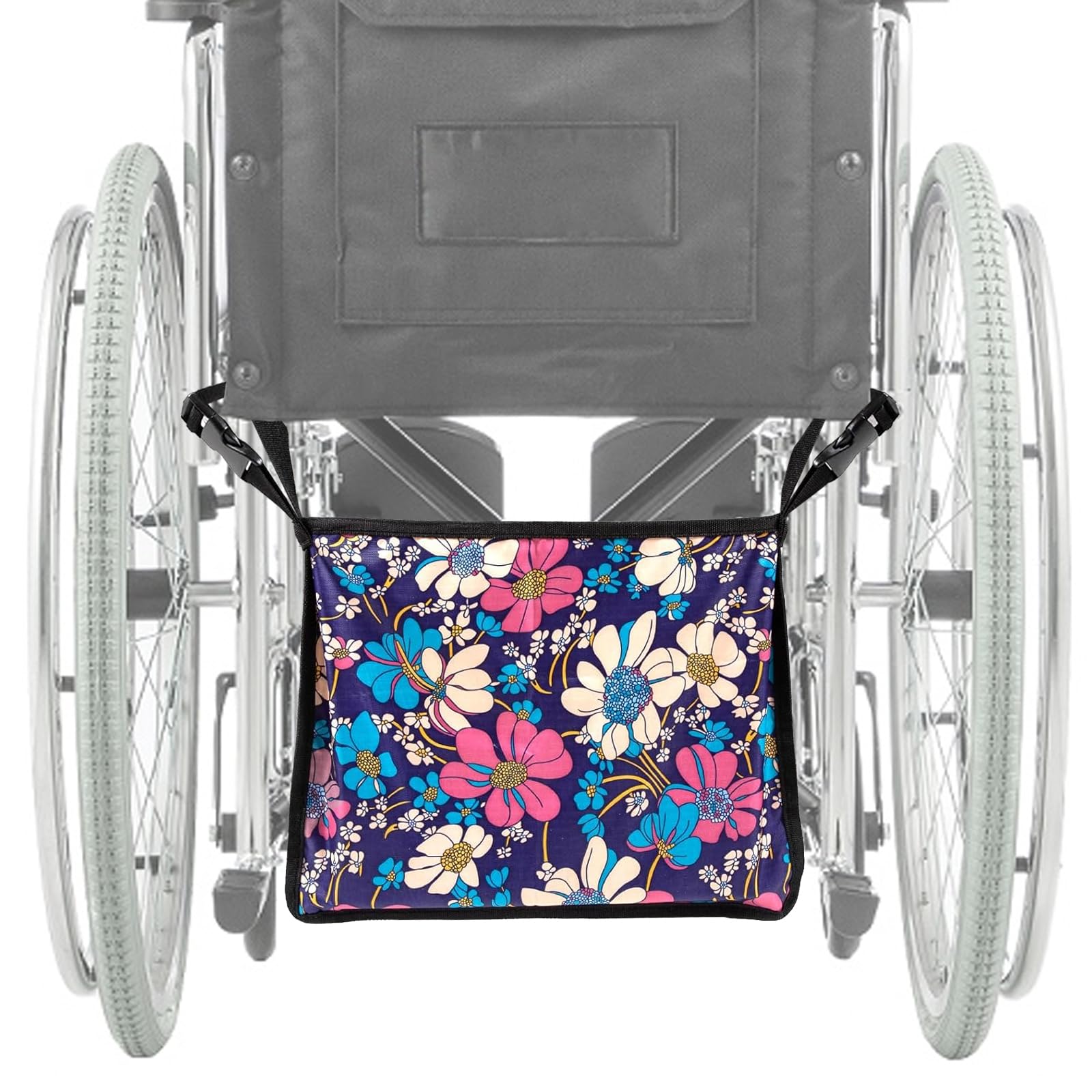 Catheter Bag Covers for Wheelchairs, Wheelchair Under Basket for Infusion Bag, Urine Urainage Bag Holder, A Dignified of Wheelchair Storage Bag, Wheelchair Urine Bag Holder (Black)