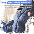 Lightweight Wheelchair Blanket with Zipper, Lambswool Wheelchair Warm Covers Leg/Lap,Knee and Lower Body Universal fit Blankets for wheelchairs