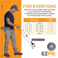 EZPIK Pro 36" Flexible Folding Grabber Tool for Elderly + Magnets, Reacher for Disabled & Seniors Heavy Duty Rotating Grippers for Reaching Underneath, Trash Grabbers & Pickers for Mobility