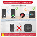 CallToU Caregiver Pager Wireless Call Bell Alert Button for Seniors/Elderly/Patients 1 Plugin Receiver 1 Waterproof Transmitter