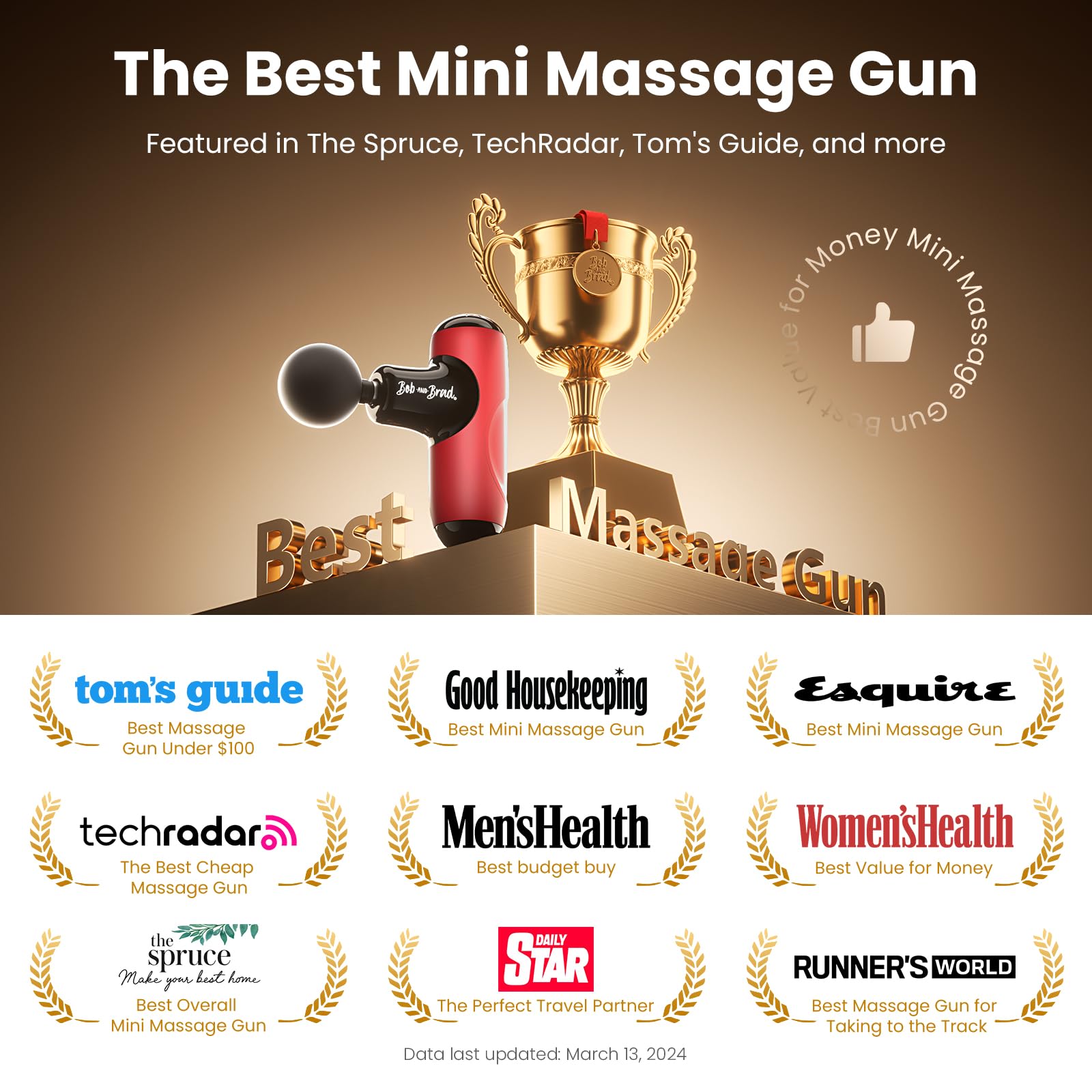 BOB AND BRAD Q2 Pro Mini Massage Gun with Heat and Cold Head,Pocket-Sized Deep Tissue Massager Gun,Portable Percussion Muscle Massager Gun, Ultra Small&Quiet Muscle Massage Gun