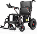 Electric Wheelchair for Adults - 15 Miles Long Travel Range, Lightweight Folding, Motorized Power Chair for Indoor/Outdoor Mobility - Compact Size - Black