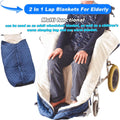 Lightweight Wheelchair Blanket with Zipper, Lambswool Wheelchair Warm Covers Leg/Lap,Knee and Lower Body Universal fit Blankets for wheelchairs