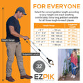 EZPIK Pro 36" Flexible Folding Grabber Tool for Elderly + Magnets, Reacher for Disabled & Seniors Heavy Duty Rotating Grippers for Reaching Underneath, Trash Grabbers & Pickers for Mobility