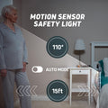 Lunderg Bed Assist Rail for Seniors with Motion-Activated Light & Non-Slip Grab Bar - Easy to Install Bed Rails for Elderly Adults Safety & Post-Surgery - Helps Reduce Falls & Support Independence