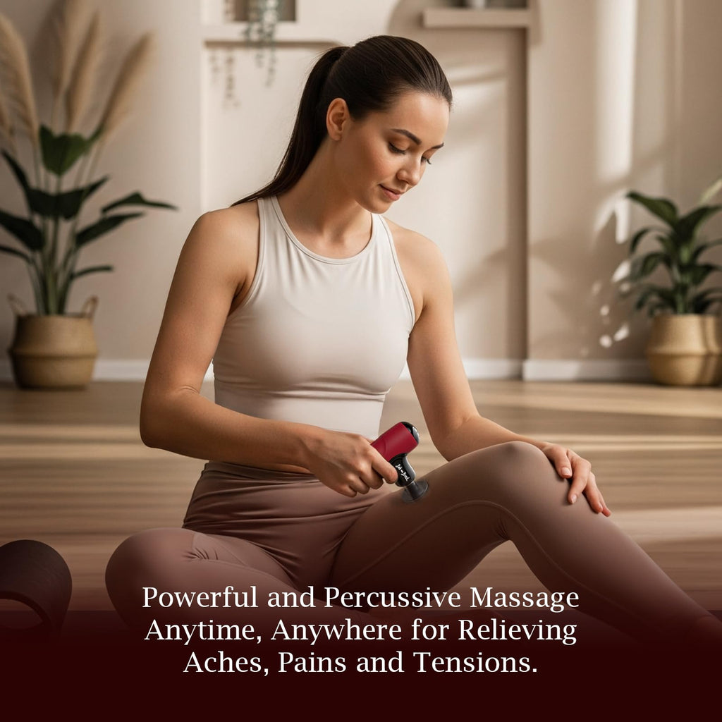 BOB AND BRAD Q2 Pro Mini Massage Gun with Heat and Cold Head,Pocket-Sized Deep Tissue Massager Gun,Portable Percussion Muscle Massager Gun, Ultra Small&Quiet Muscle Massage Gun