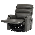 DYNOX Big Tall Man Large-Wide Power Dual Motor Lift Recliners Chairs for Elderly Lay Flat Lift Chair with Infinite Positions, Heat & Massage, Supports 400 LBS(9298L,Faux Leather,Brown)