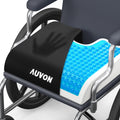 AUVON Gel Wheelchair Seat Cushion, Relieve Sciatica, Back, Coccyx, Pressure Sore and Ulcer Pain, Refreshing Ergonomic Chair Cushion with Waterproof Silk Fabric, Anti-Slip Cover