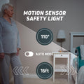 Lunderg Bed Assist Rail for Seniors with Motion-Activated Light & Non-Slip Grab Bar - Easy to Install Bed Rails for Elderly Adults Safety & Post-Surgery - Helps Reduce Falls & Support Independence