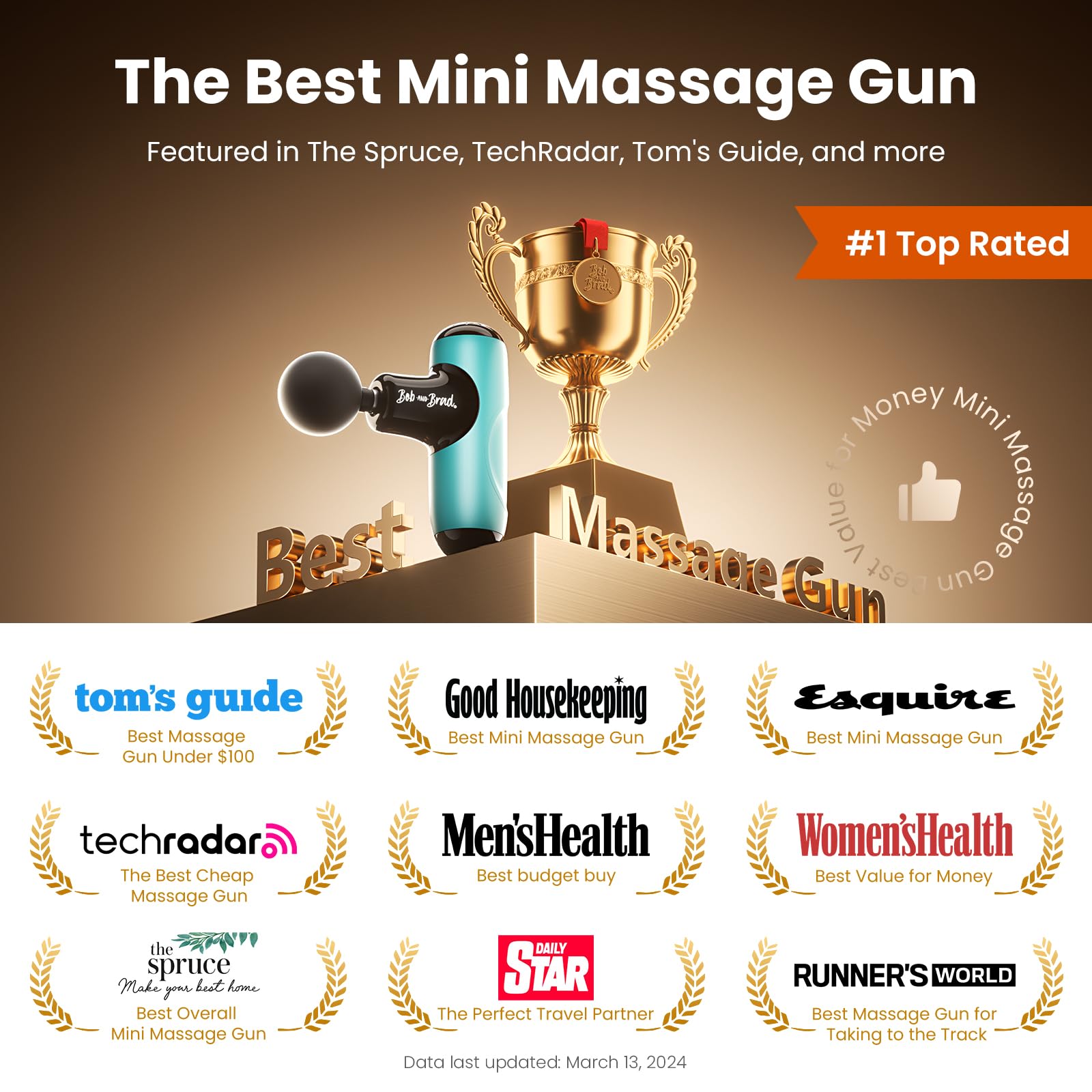 BOB AND BRAD Q2 Pro Mini Massage Gun with Heat and Cold Head,Pocket-Sized Deep Tissue Massager Gun,Portable Percussion Muscle Massager Gun, Ultra Small&Quiet Muscle Massage Gun
