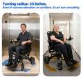 John Dawson 26lbs Ultralight Foldable 100% Carbon Fiber Electric Wheelchairs for Adults, Lightweight Power Wheelchair, Portable Airline Approved