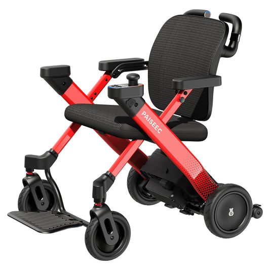 Paiseec 3-in-1 Electric Wheelchair with Push-Assist, Power Wheelchair Walker Combo for Adults, Easy Operation and Folding, ProSafety Driving System, Airline Approved, 300lbs Capacity, Model W3