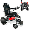 John Dawson Ultra Lightweight Foldable Power Wheelchair for Adults, 15 Miles Long Range with Lithium Batteries, All Terrain Electric Wheelchair, 300 lbs Capacity