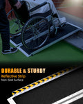 VNN Portable Wheelchair Ramp 4FT, Non-Slip Aluminum Folding Handicap Ramps, Door Threshold Wheelchair Ramps for Home, Threshold Ramp for Home Steps, Scooter Ramp, Doorways