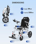 Aotedor Electric Wheelchairs for Adults,22 Miles Long Travel Range with 2 Lithium Batteries All Terrain Power Wheelchair,Ultra Lightweight 39Lbs Folding Compact Motorized Wheelchair,Airline Approved