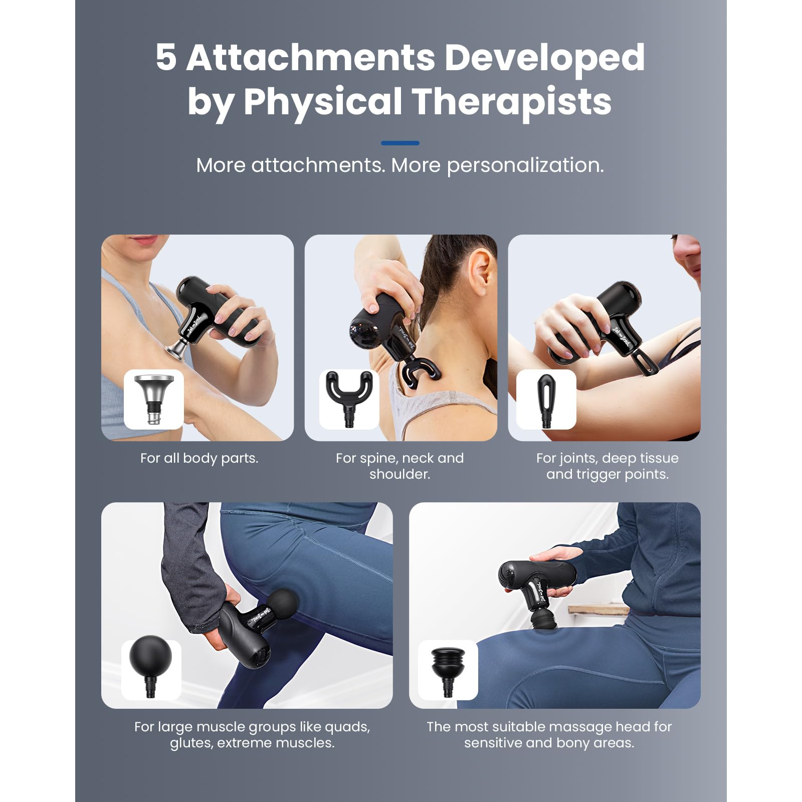 BOB AND BRAD Q2 Pro Mini Massage Gun with Heat and Cold Head,Pocket-Sized Deep Tissue Massager Gun,Portable Percussion Muscle Massager Gun, Ultra Small&Quiet Muscle Massage Gun