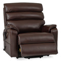 DYNOX Big Tall Man Large-Wide Power Dual Motor Lift Recliners Chairs for Elderly Lay Flat Lift Chair with Infinite Positions, Heat & Massage, Supports 400 LBS(9298L,Faux Leather,Brown)