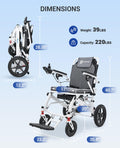Aotedor Electric Wheelchairs for Adults,22 Miles Long Travel Range with 2 Lithium Batteries All Terrain Power Wheelchair,Ultra Lightweight 39Lbs Folding Compact Motorized Wheelchair,Airline Approved