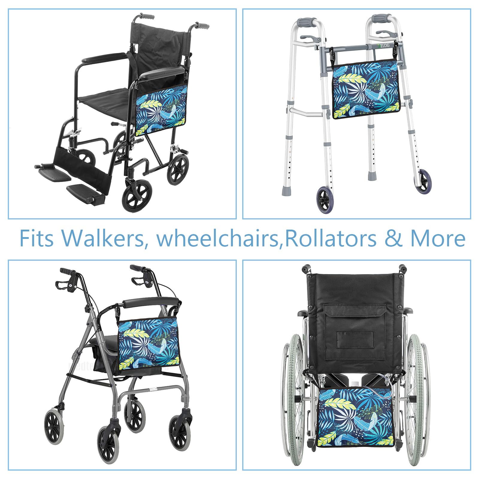 Catheter Bag Covers for Wheelchairs, Wheelchair Under Basket for Infusion Bag, Urine Urainage Bag Holder, A Dignified of Wheelchair Storage Bag, Wheelchair Urine Bag Holder (Black)