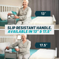 Lunderg Bed Assist Rail for Seniors with Motion-Activated Light & Non-Slip Grab Bar - Easy to Install Bed Rails for Elderly Adults Safety & Post-Surgery - Helps Reduce Falls & Support Independence