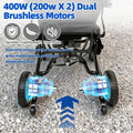 John Dawson 26lbs Ultralight Foldable 100% Carbon Fiber Electric Wheelchairs for Adults, Lightweight Power Wheelchair, Portable Airline Approved