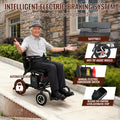 John Dawson 26lbs Ultralight Foldable 100% Carbon Fiber Electric Wheelchairs for Adults, Lightweight Power Wheelchair, Portable Airline Approved