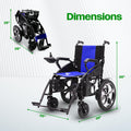 Culver Artemis Pro Lightweight Foldable Electric Wheelchairs for Seniors - 2x250W Motor Power Wheelchair - Travel/User Friendly Electric Wheelchairs for Seniors, Long Range Electric Wheelchair, Black