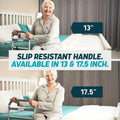 Lunderg Bed Assist Rail for Seniors with Motion-Activated Light & Non-Slip Grab Bar - Easy to Install Bed Rails for Elderly Adults Safety & Post-Surgery - Helps Reduce Falls & Support Independence