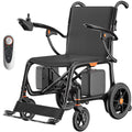 28lbs Ultralight 28 Miles Long Range 100% Carbon Fiber Travel Electric Wheelchairs for Adults, FreeWink Foldable Portable Electric Wheelchairs with 2 Lithium Batteries for All Terrain Airline Approved