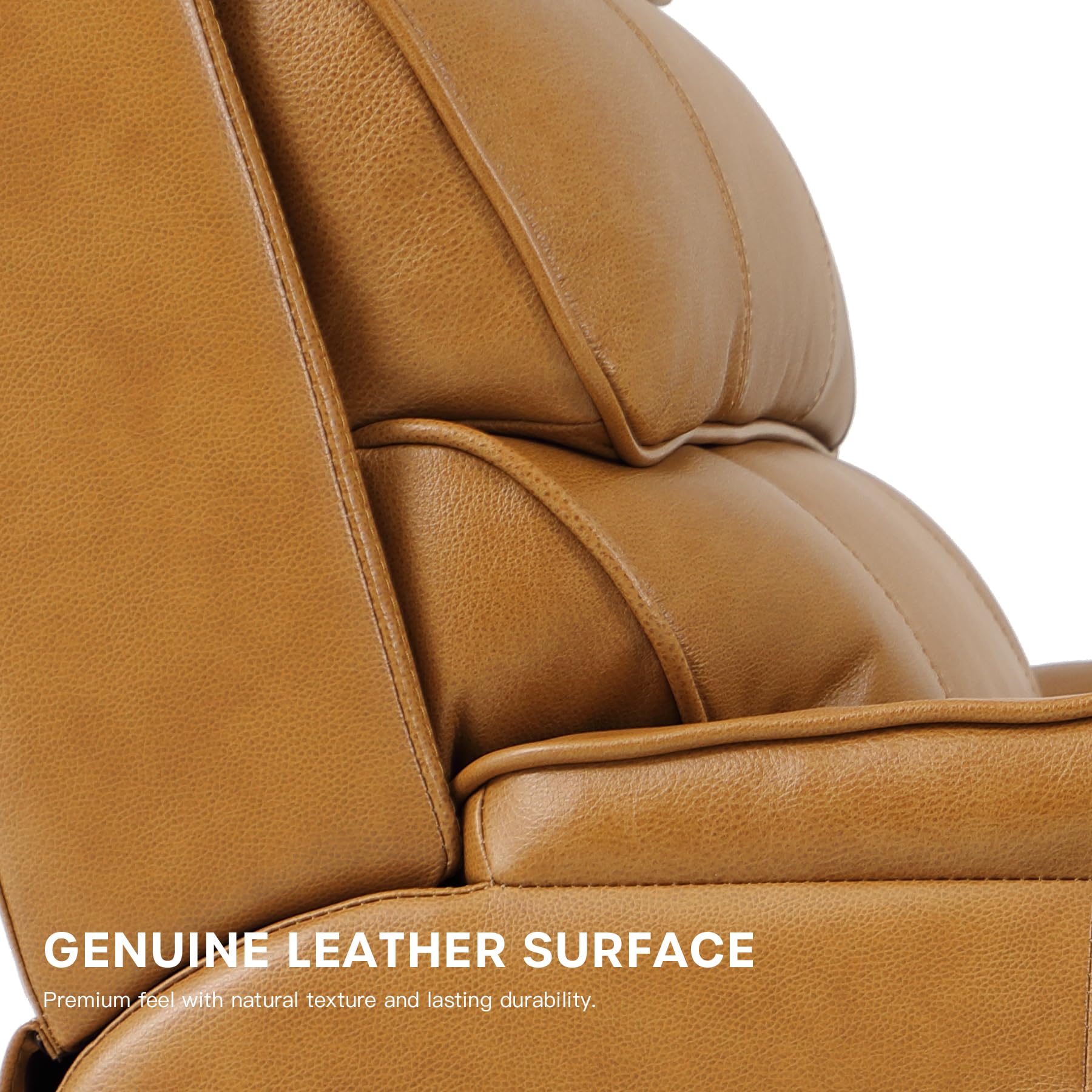 DYNOX Big Tall Man Large-Wide Power Dual Motor Lift Recliners Chairs for Elderly Lay Flat Lift Chair with Infinite Positions, Heat & Massage, Supports 400 LBS(9298L,Faux Leather,Brown)