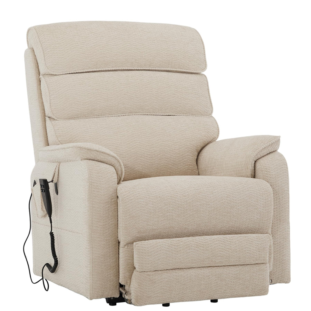 DYNOX Big Tall Man Large-Wide Power Dual Motor Lift Recliners Chairs for Elderly Lay Flat Lift Chair with Infinite Positions, Heat & Massage, Supports 400 LBS(9298L,Faux Leather,Brown)