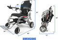 Porto Mobility Ranger Super Lightweight Portable Weatherproof (only 43 lbs) Foldable Sturdy Brushless Controller and Dual Motorized Powerful Premium Electric Wheelchair